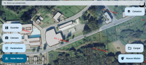 Aplicación ya mostrando los mapas del Catastro